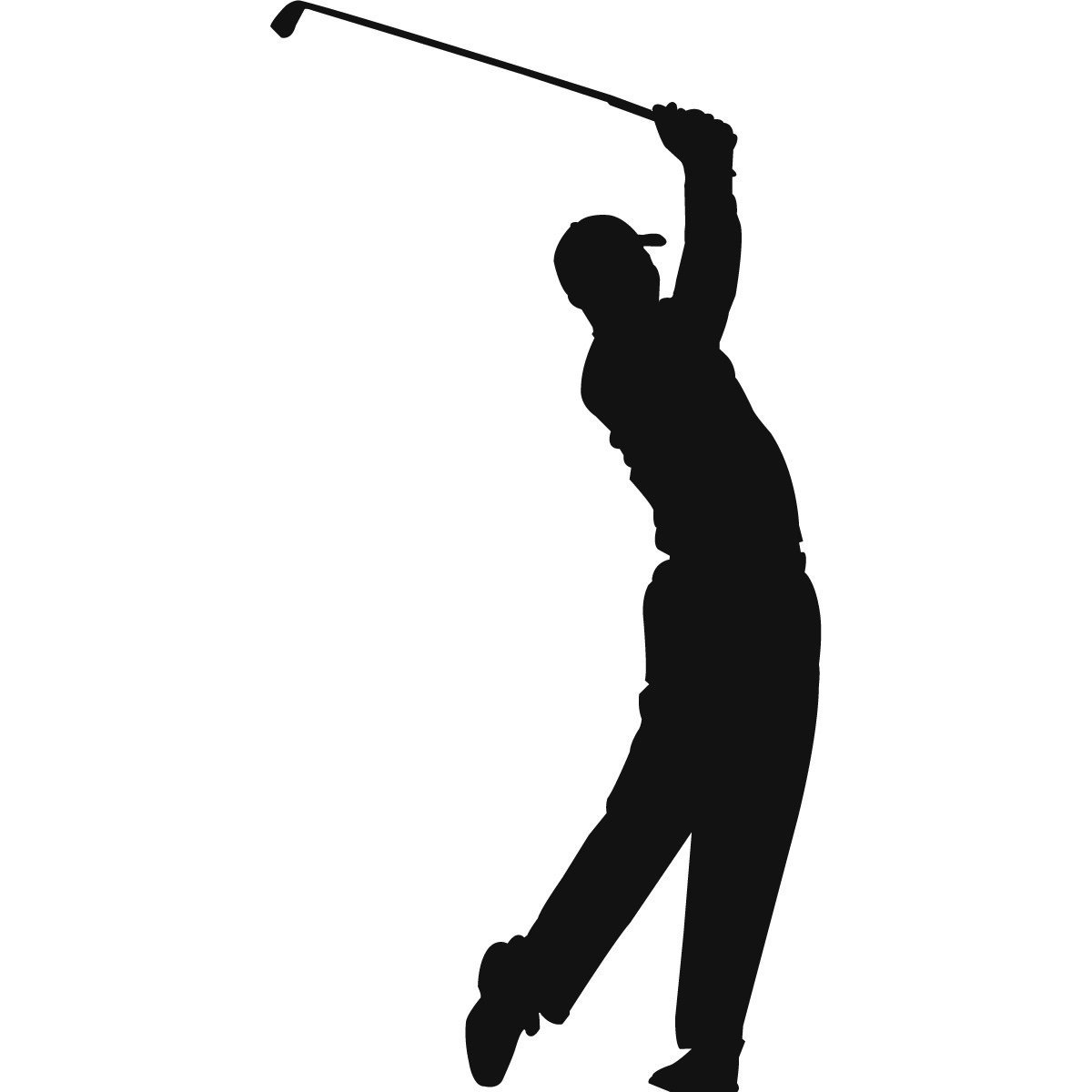 1200x1200 Golf Player Silhouette Golf Club Silhouette Clipart