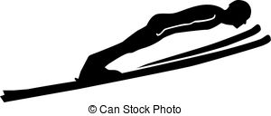 300x128 Ski Jumping Silhouette With Word Vectors