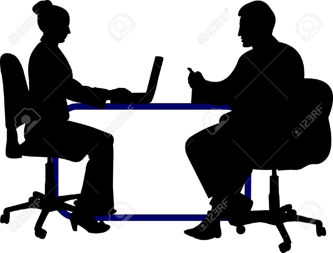 1300x989 Silhouettes Of People Working