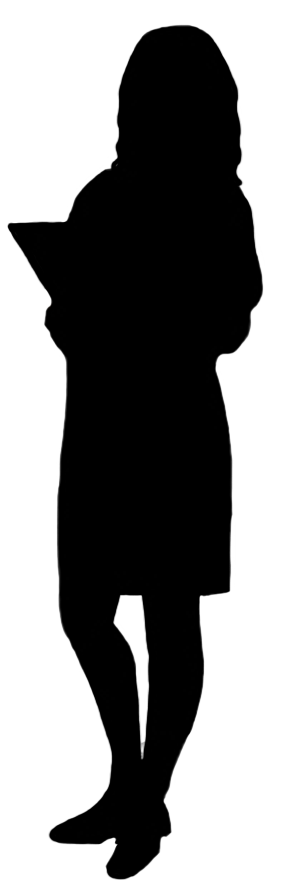 283x886 Silhouettes Of People