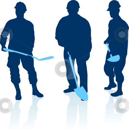 415x450 Construction Worker Silhouette Clipart Panda