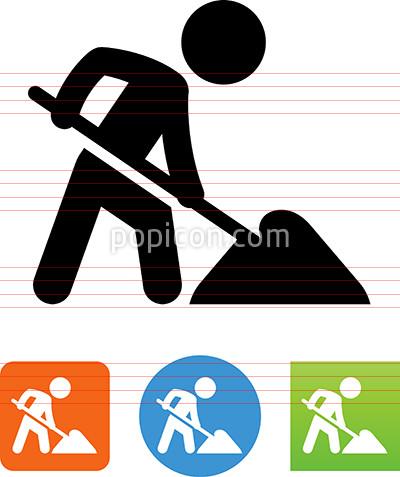 400x477 Vector Men Working Icon