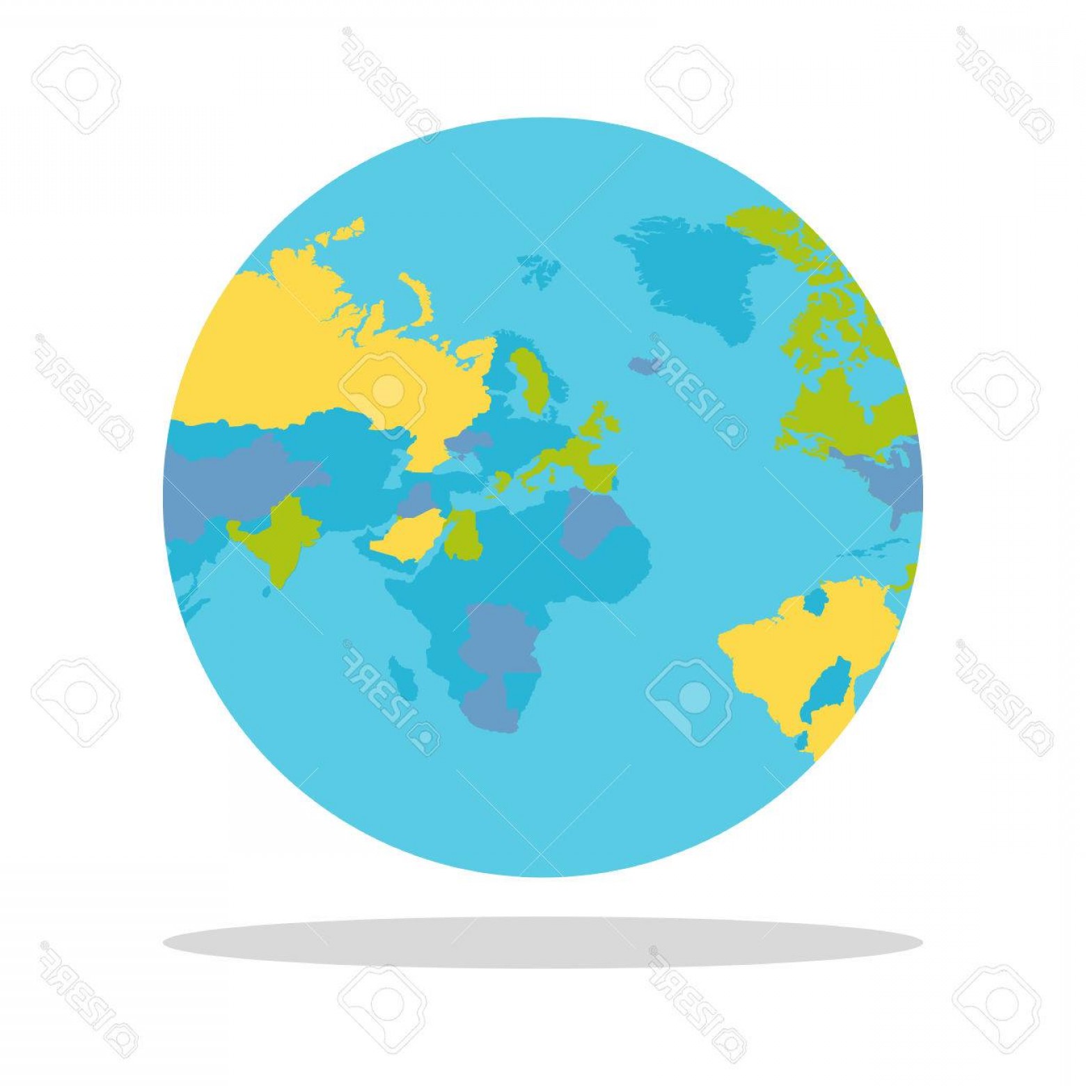 1560x1560 Photostock Vector Planet Earth Vector Illustration World Globe