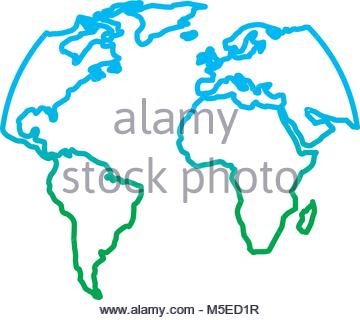 360x320 Silhouette World Map Location Planet Stock Vector Art