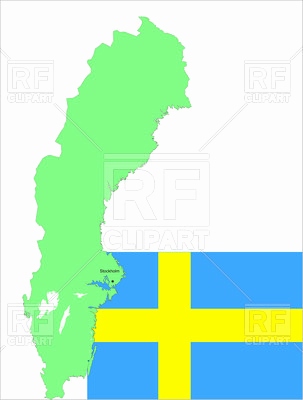 303x400 World Map Silhouette Luxury Sweden Flag And Map Contour Royalty