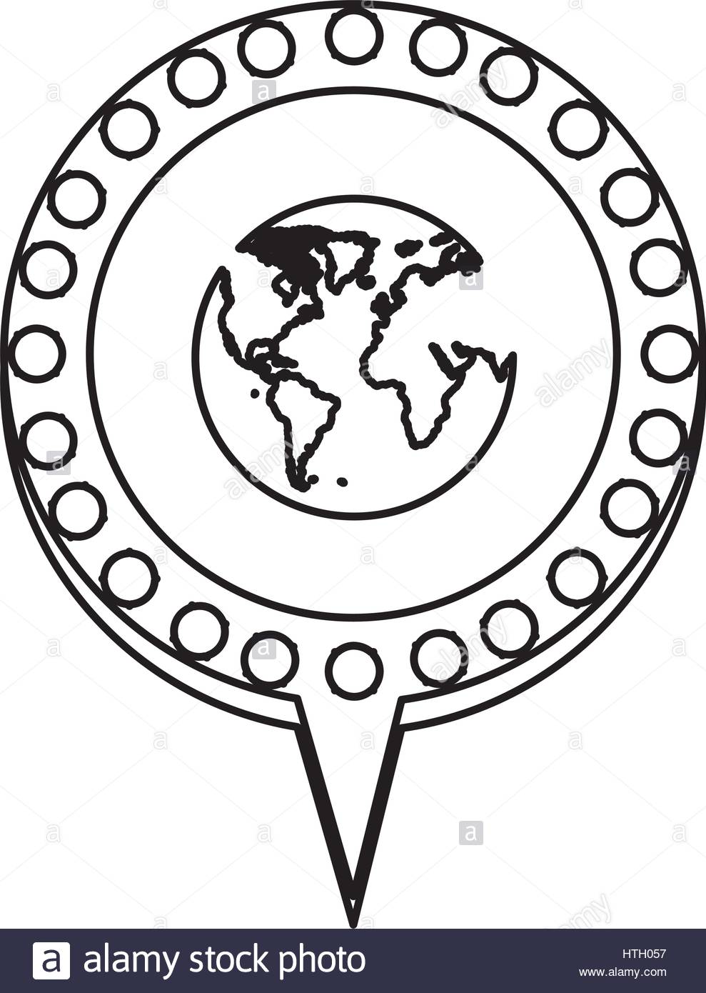 989x1390 Monochrome Silhouette Of World Map And Circular Speech