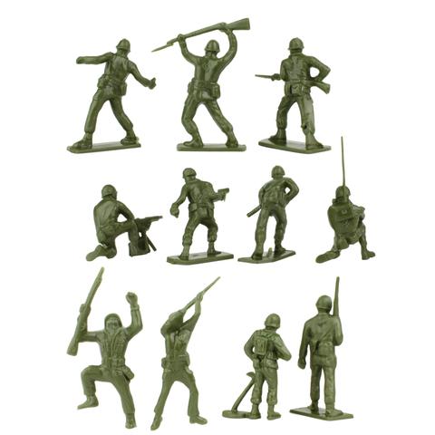 480x480 Bmc Classic Green Plastic Army Men 28pc Ww2 Soldier Figures Us