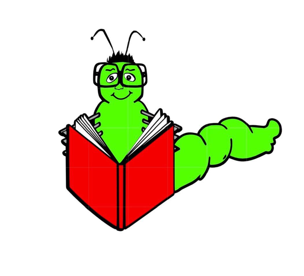 1051x955 Svg Studio Book Worm Reading Scalable Vector Instant Download