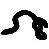 160x160 Worm Silhouette Vector Graphics Stock Image And Royalty Free