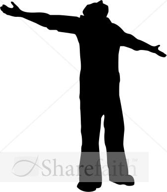 337x388 Worship Praise Silhouette