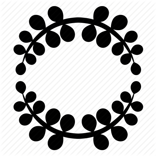 512x512 Frame, Leaf, Leaves, Nature, Plants, Silhouette, Wreath Icon