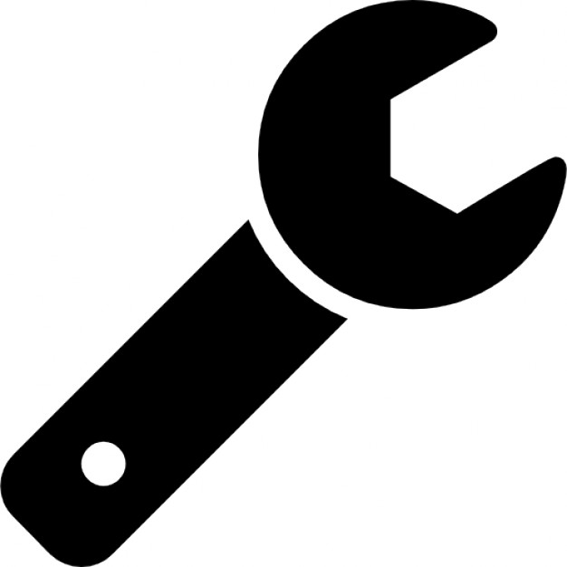 626x626 Open Wrench Tool Silhouette Icons Free Download