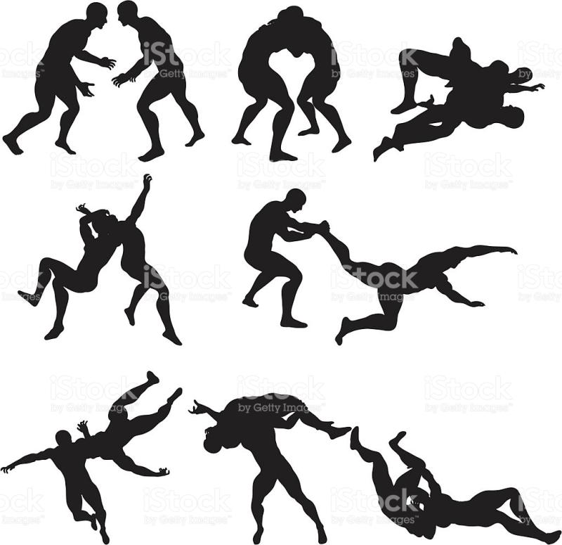 The best free Wrestling silhouette images. Download from 150 free ...