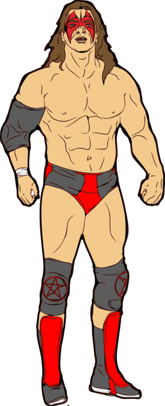 333x818 Wrestler Clipart Silhouette Pencil And In Color Wrestler Clipart