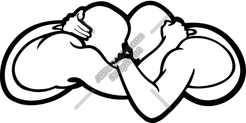 500x251 Wrestling Gear Silhouette Clipart