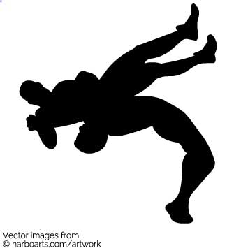 335x355 Download Wrestling Throw Silhouette
