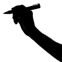 200x200 Silhouette Of Children's Stock Vector