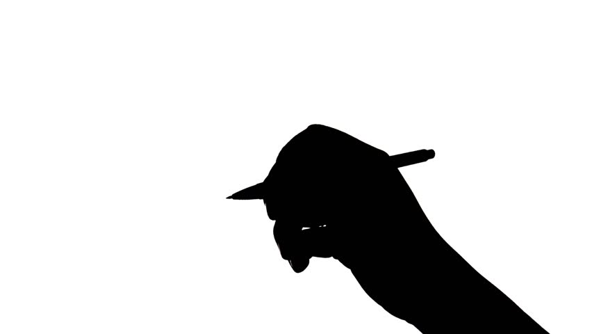 852x480 Writing In Silhouette V2