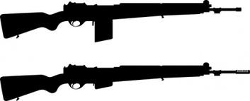 353x143 Rifle Silhouette Clip Art