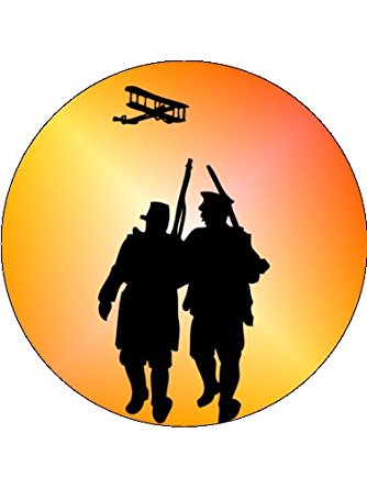334x445 X24 1.5 World War 1 Ww1 Cup Cake Toppers Decorations On Edible