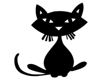 340x270 Butterfly Silhouette Decal Sticker