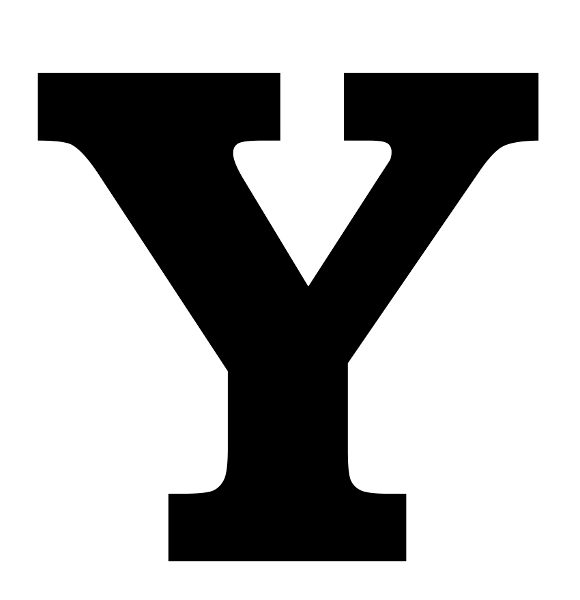 580x600 Printable Letter Y Silhouette Print Solid Black Letter Y