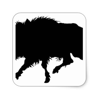 324x324 Boar Silhouette Craft Supplies Zazzle