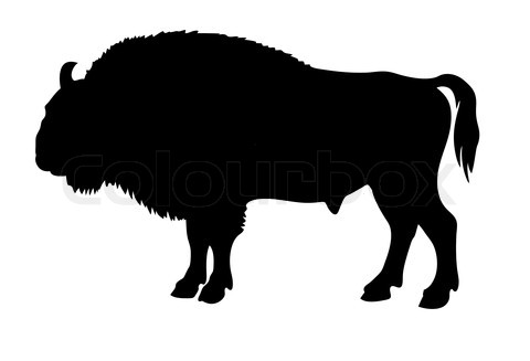 480x327 Buffalo Silhouette Clipart