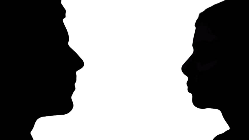 852x480 Man And Woman Argue In Silhouette