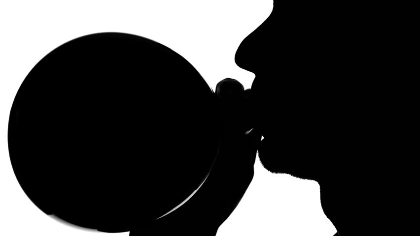 852x480 Silhouette Of A Person Yelling Through A Megaphone Stock Footage