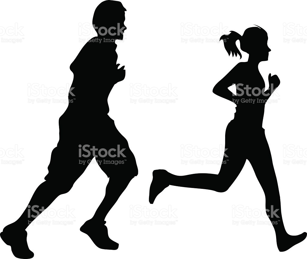 1024x864 Jog Clipart Silhouette