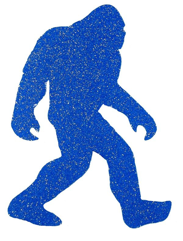 600x789 Die Cut Vinyl Decal Glitter Yeti Bigfoot Sasquatch Women