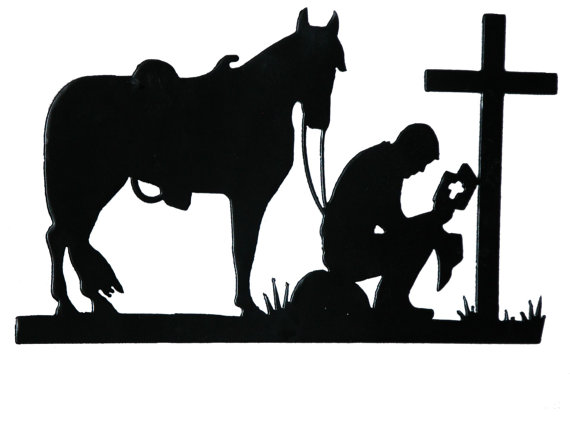 570x429 Praying Cowboy Cowboys, Silhouettes And Cricut