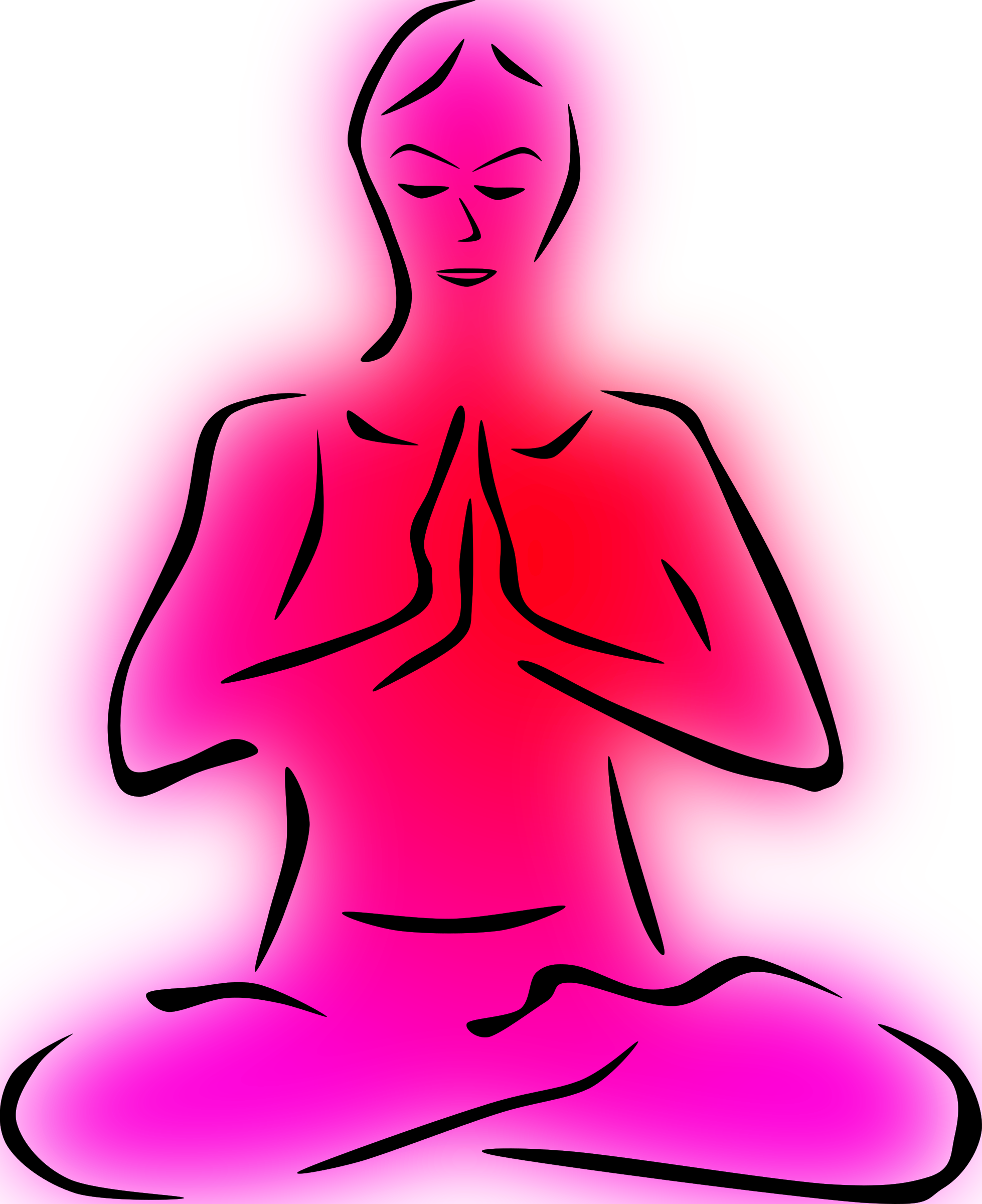 1958x2400 Yoga Silhouette Clipart