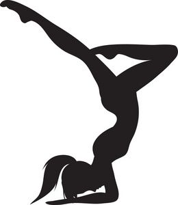 260x300 Yoga Clipart Image Silhouette Of A Woman Doing Yoga Let's All
