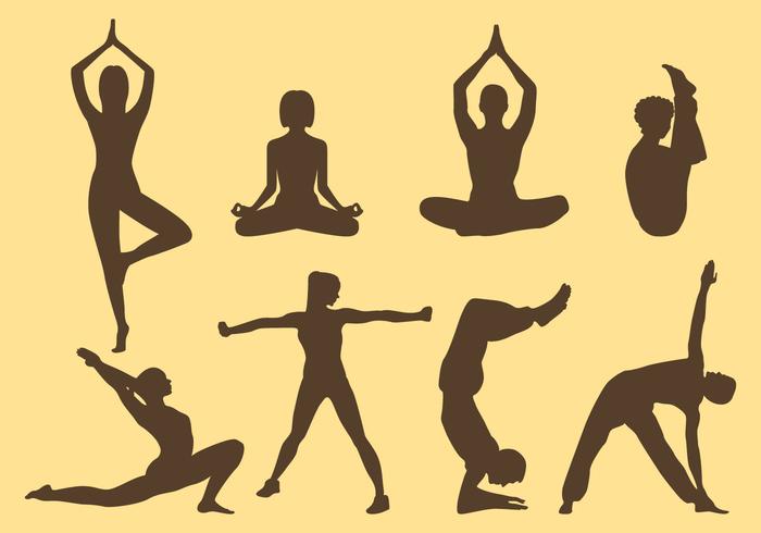 700x490 Woman And Man Yoga Silhouettes