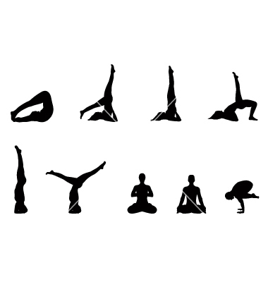 Yoga Silhouette Vector at GetDrawings | Free download
