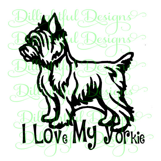 Download Yorkie Dog Silhouette at GetDrawings.com | Free for ...