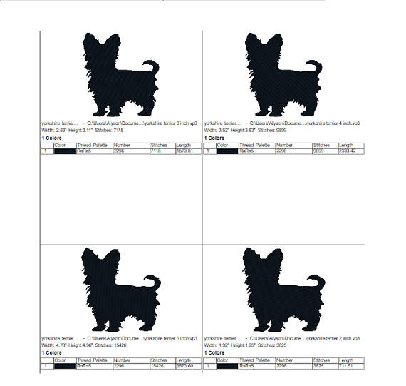 570x541 Buy 2 Get 1 Free Yorkshire Terrier Dog Breed Silhouette