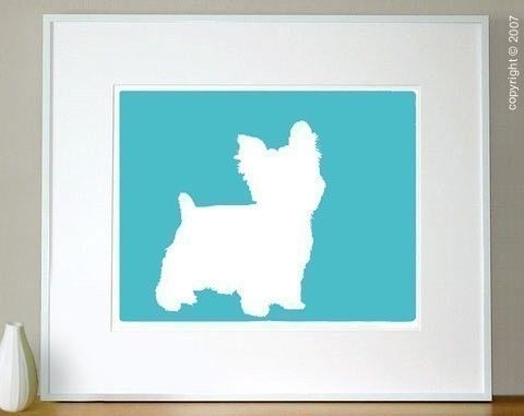 480x381 Mod Yorkshire Terrier Dog 8x10 Art Print By Moddogshop On Etsy