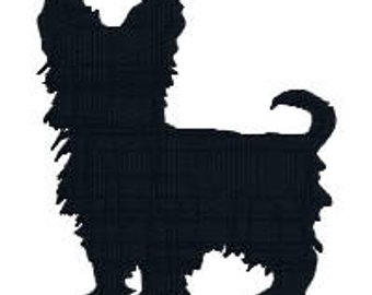 340x270 Yorkie Silhouette Etsy