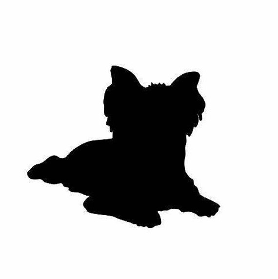 570x572 Yorkie Dog Decal Dog Decals Yorkshire Terrier Dog