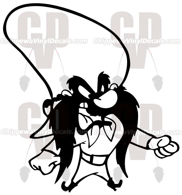 633x679 Yosemite Sam Decal Tac1003