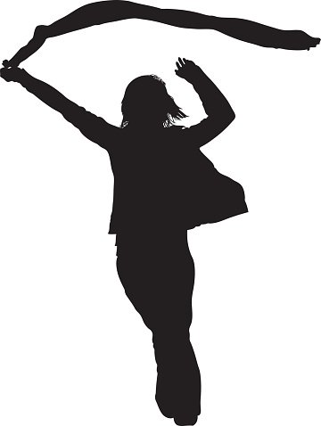 360x478 Young Woman Silhouette Stock Vectors