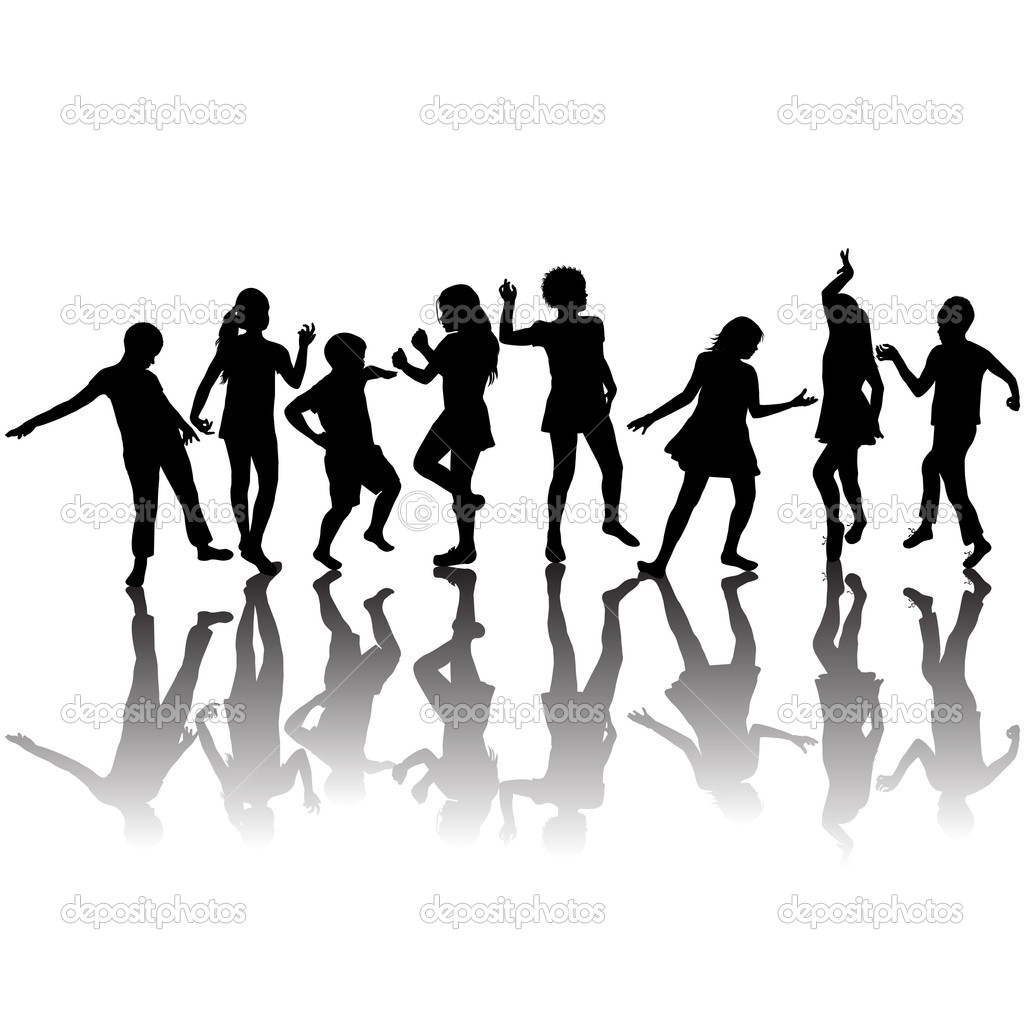 1024x1024 Youth Group Black And White Clipart