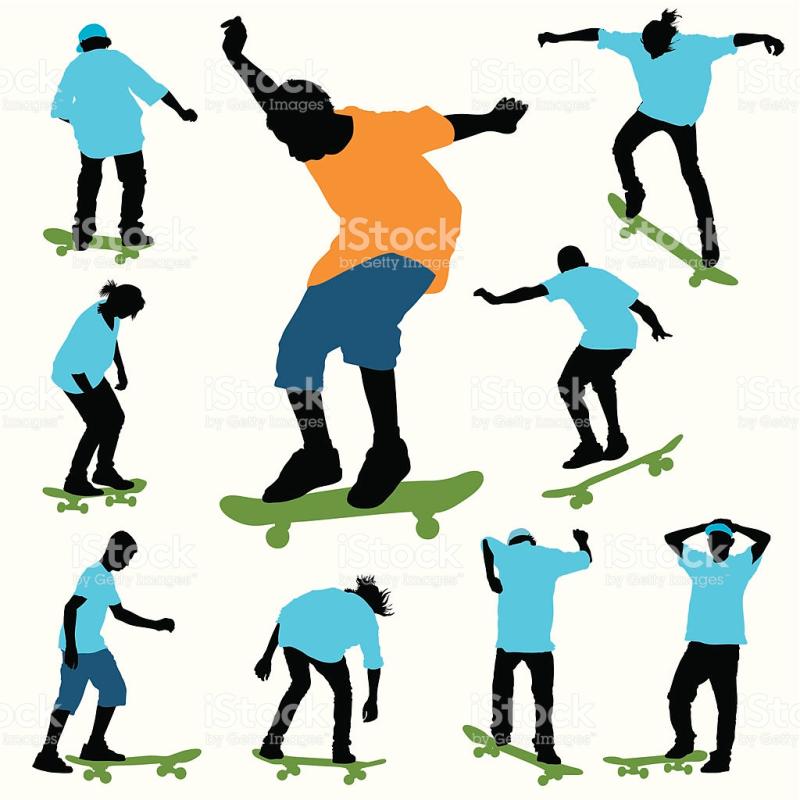 800x800 Youth Silhouette Clip Art
