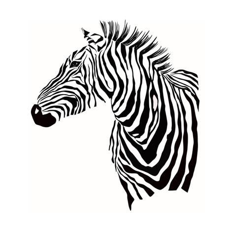 473x473 Animal Illustration Of Vector Zebra Silhouette Posters By Alisared