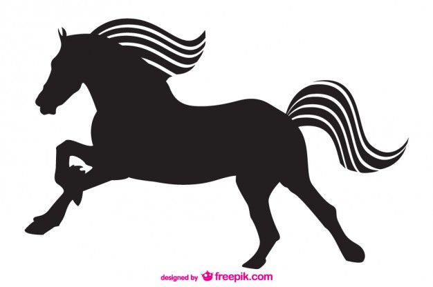 626x416 Horse Vector Silhouette Download Free Vector