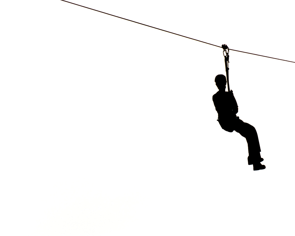 Zip Line Silhouette at GetDrawings | Free download