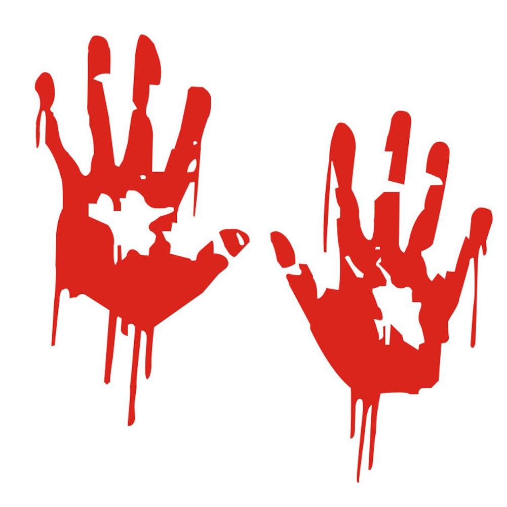 1001x1001 Online Cheap Zombie Bloody Hands Print Fun Vinyl Car Sticker